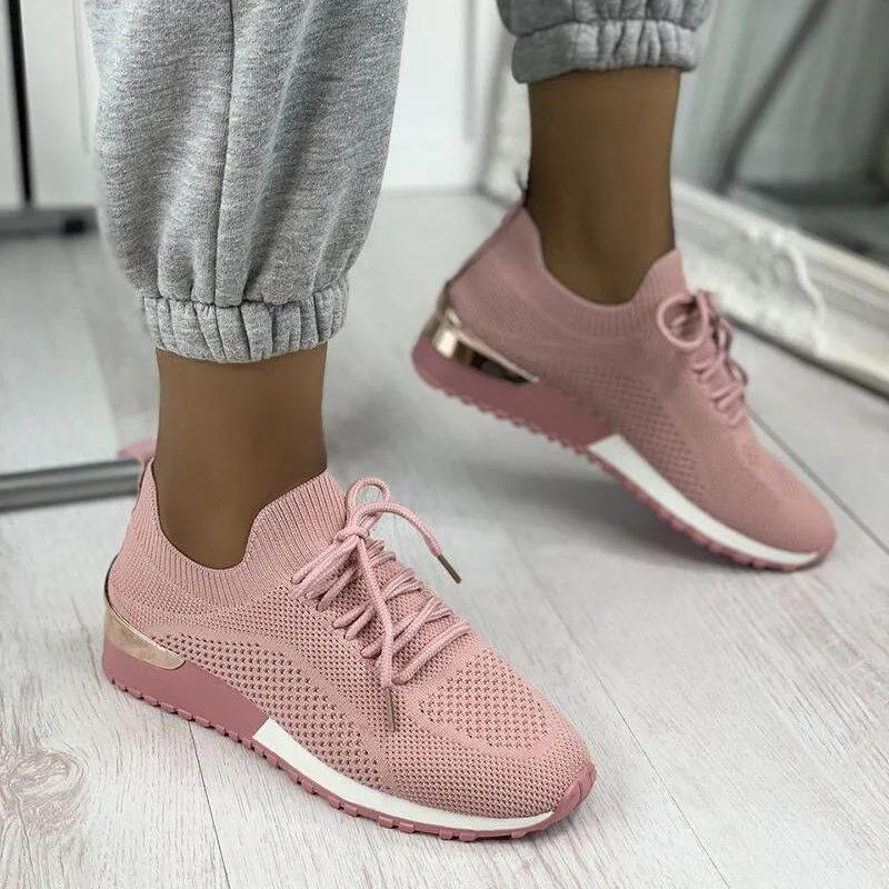 Cuzcare Women Orthopedic Sneakers Knitted Leisure Shoes