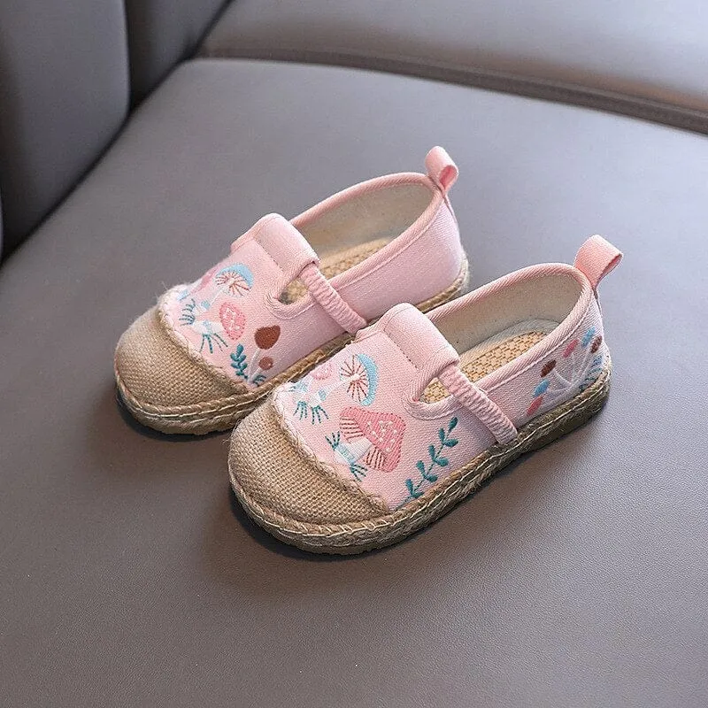 Embroidered Girls Shoes